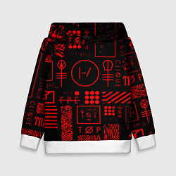 Детская толстовка Twenty one pilots pattern rock