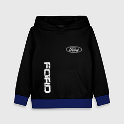 Детская толстовка Ford logo white steel