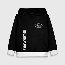 Детская толстовка Subaru logo white