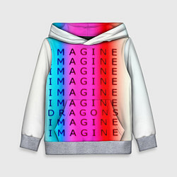 Детская толстовка Imagine Dragons neon rock