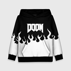 Детская толстовка Doom fire white