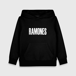 Детская толстовка Ramones white logo