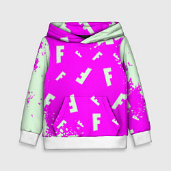 Детская толстовка Fortnite pattern pink