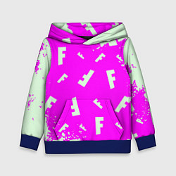 Детская толстовка Fortnite pattern pink