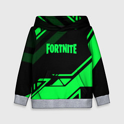 Детская толстовка Fortnite geometry green