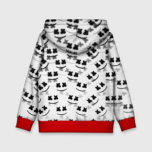 Детская толстовка Marshmello dj pattern / 3D-Красный – фото 2