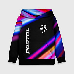 Детская толстовка Portal fast light neon stripes