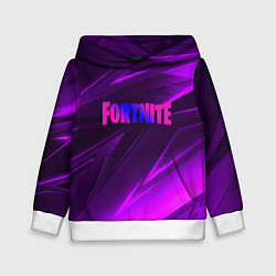 Детская толстовка Fortnite neon stripes angles logo