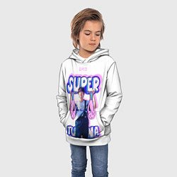 Толстовка-худи детская BTS Super Tuna, цвет: 3D-белый — фото 2