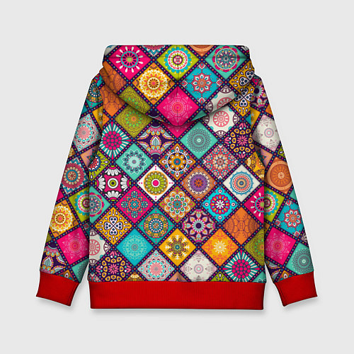 Детская толстовка Этника стайл / 3D-Красный – фото 2