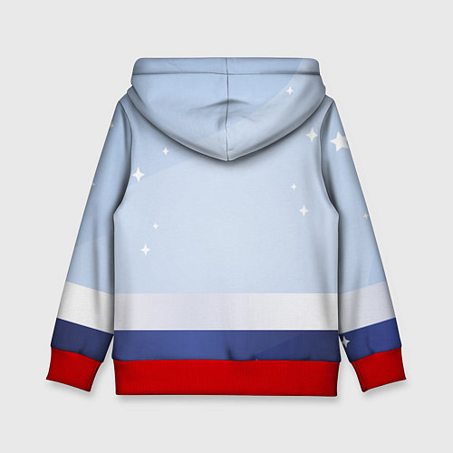 Детская толстовка Флаг России и матрешки / 3D-Красный – фото 2