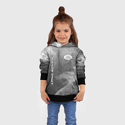 Толстовка-худи детская Land Rover - grey gradient вертикально, цвет: 3D-черный — фото 2
