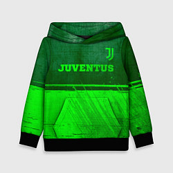 Детская толстовка Juventus - green gradient посередине