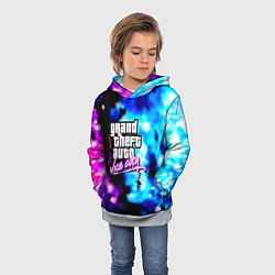 Толстовка-худи детская Gta flame winter, цвет: 3D-меланж — фото 2