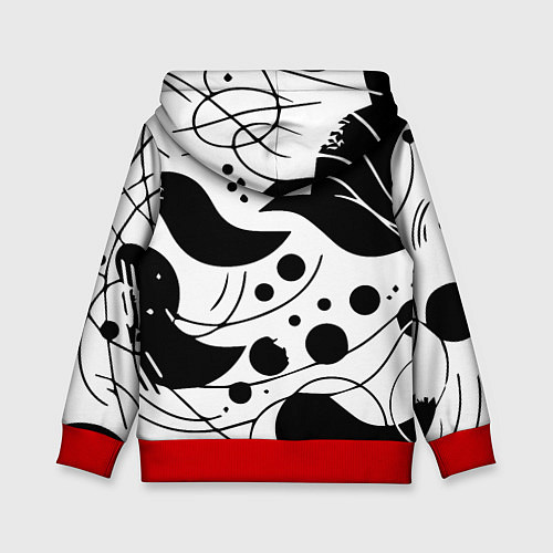 Детская толстовка Fashion abstraction - ai art fantasy / 3D-Красный – фото 2