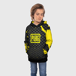 Толстовка-худи детская PUBG броня краски, цвет: 3D-черный — фото 2