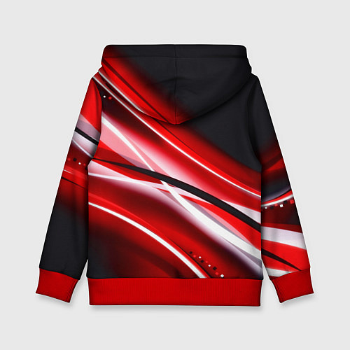 Детская толстовка Doom logo geometry / 3D-Красный – фото 2