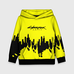 Детская толстовка Cyberpunk 2077 geometry yellow