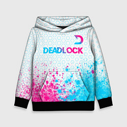 Детская толстовка Deadlock neon gradient style посередине