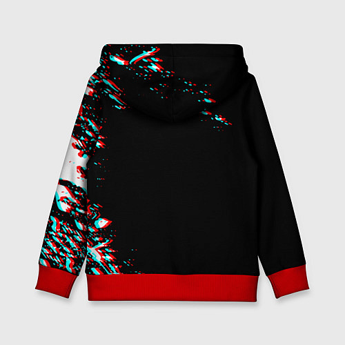 Детская толстовка Dead by daylight глитч / 3D-Красный – фото 2