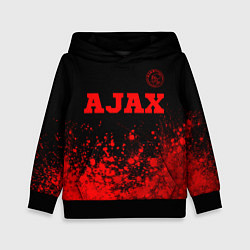 Толстовка-худи детская Ajax - red gradient посередине, цвет: 3D-черный