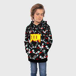 Толстовка-худи детская Doom anime, цвет: 3D-черный — фото 2