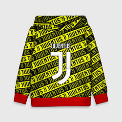 Толстовка-худи детская Juventus pattern fc, цвет: 3D-красный