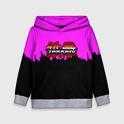 Детская толстовка Tekken розовая геометрия