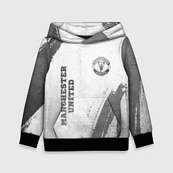 Детская толстовка Manchester United - white gradient вертикально