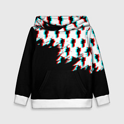 Детская толстовка Billie Eilish pattern glitch