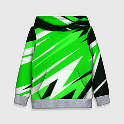 Детская толстовка Geometry stripes green