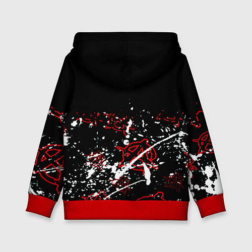 Детская толстовка Nirvana анархия / 3D-Красный – фото 2
