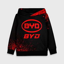 Детская толстовка BYD - red gradient