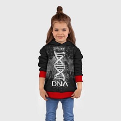 Толстовка-худи детская Its my DNA, цвет: 3D-красный — фото 2