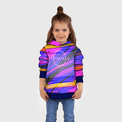 Толстовка-худи детская Starfield geometry game, цвет: 3D-синий — фото 2