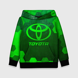 Детская толстовка Toyota - green gradient