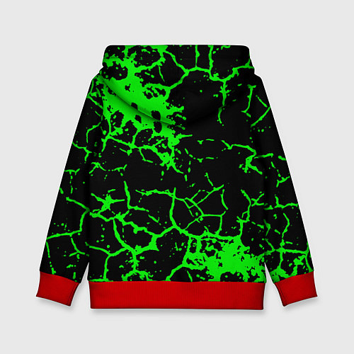 Детская толстовка DOOM кислотная земля / 3D-Красный – фото 2