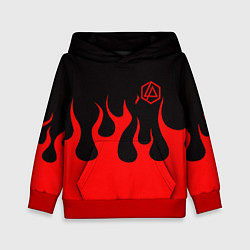 Детская толстовка Linkin park logo fire