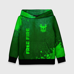 Детская толстовка Free Fire - green gradient вертикально