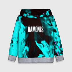 Детская толстовка Ramones fire rose