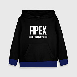 Толстовка-худи детская Apex legends logo white, цвет: 3D-синий