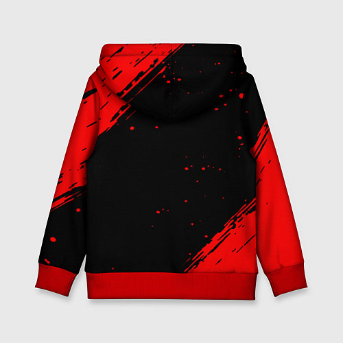 Детская толстовка Rainbow six краски полосы / 3D-Красный – фото 2