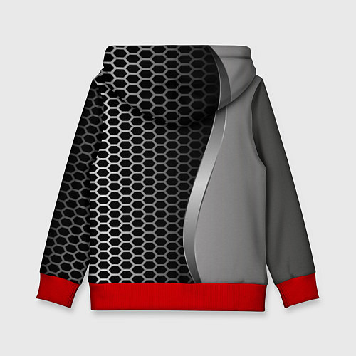 Детская толстовка Mercedes металическая сетка / 3D-Красный – фото 2