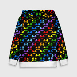 Детская толстовка Marshmello pattern neon