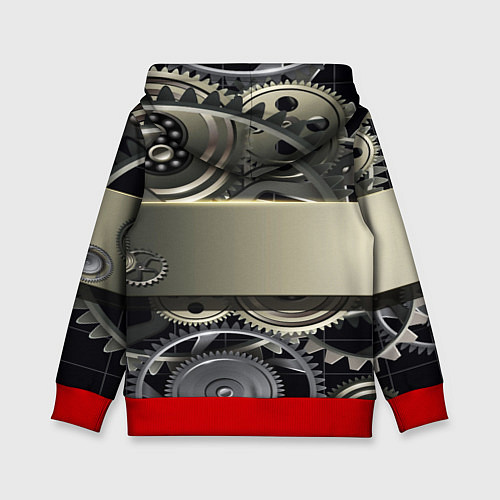 Детская толстовка FIAT logo motors / 3D-Красный – фото 2