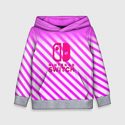 Детская толстовка Nintendo pink line