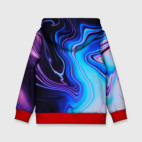 Детская толстовка Abrupt neon colors / 3D-Красный – фото 2