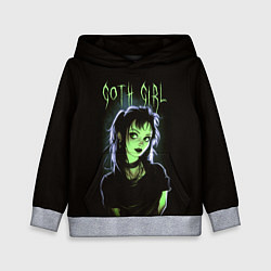 Толстовка-худи детская Goth girl - Beetlejuice, цвет: 3D-меланж