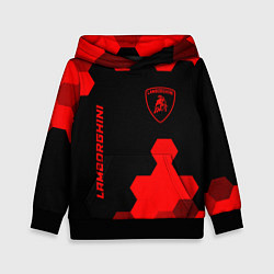 Детская толстовка Lamborghini - red gradient вертикально