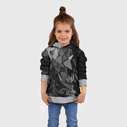 Толстовка-худи детская Битое стекло, цвет: 3D-меланж — фото 2